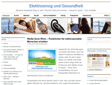 Tablet Screenshot of elektrosmog-und-gesundheit.de